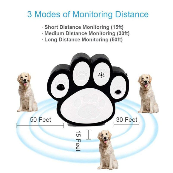 New Ultrasonic Bark Control Devices, 100% Pet & Human Safe Mini Paw Anti Barking Device, No Shock, Sonic Bark Deterrent Indoor Outdoor Dog Good Behavior Training, up to 50 Feet Away Dogs.