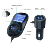 Bluetooth FM Transmitter, Bluetooth Car Kit Speaker,Safe Driving with One Key Control [&lt;lun&gt;]