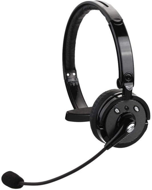 Pro Trucker Bluetooth Headset/Cell Phone Headset with Microphone, Office Wireless Headset, Over the Head Earpiece, On Ear Car