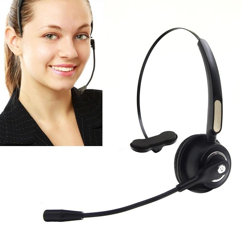 Truck Driver Bluetooth Headset Office Wireless headphones Mic Noise Canceling Headset with Microphone for Call Center,Cell Phone Laptop
