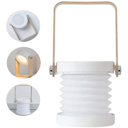 2021 New Portable Foldable USB Rechargeable Dimmable LED Lantern Night Light Table Lamp [<lun>]
