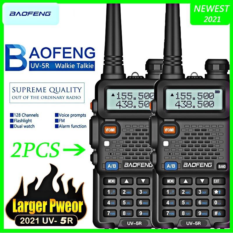 New BAOFENG UV-5R Dual Band UHF/VHF Two Way Ham FM Radio+Speaker Mic Walkie Talkie [<lun>]