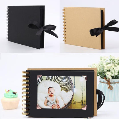 2021 New Photo Album Scrapbook for Photoalbum Craft Paper DIY Scrapbooking Wedding Photo Album Brown &amp; Black [<lun>]
