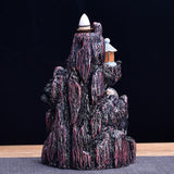Handmade Ceramic Backflow Incense Holder Waterfall Incense Burner, Aromatherapy Ornament Home Decor Meditation Yoga [&lt;lun&gt;]