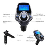 Bluetooth FM Transmitter Receiver Radio Adapter Car Kit With 5V 2.1A USB Car Charger MP3 Player Support TF Card USB Flash Drive [&lt;lun&gt;]