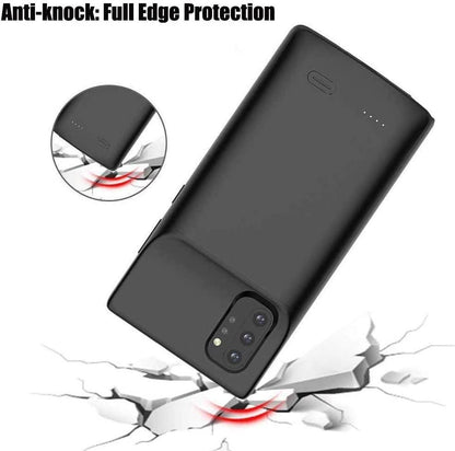 Charger Case for Samsung Galaxy Battery Case,Extended 5200mAh Rechargeable Power Bank Backup Battery Charger Pack Protective Case Cover for Galaxy Note10/10+/S20/S20+/S20 Ultra/S10/Note9/Note8/S9/S8/S7