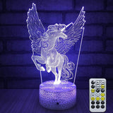 Colorful 3D Light Touch Switch LED Lights Fade Visual Illusion Lamps Table Lamps