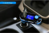 Bluetooth FM Transmitter, Wireless Radio Adapter Hands-Free Car Kit wit Dual USB Ports,TF Card Mp3 Player