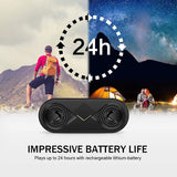 HiFi Bluetooth 4.1 LED Speaker Strong Bass Support SD Card Outdoor Portable Subwoofer Music Player