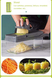 New Multifunctional Vegetable Potato Slicer Set Chopper Grater Carrot Cutter Shredder Onion Peeler Kitchen Tool [&lt;lun&gt;]