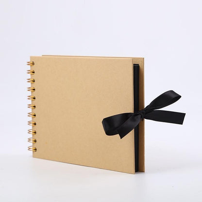 2021 New Photo Album Scrapbook for Photoalbum Craft Paper DIY Scrapbooking Wedding Photo Album Brown &amp; Black [<lun>]