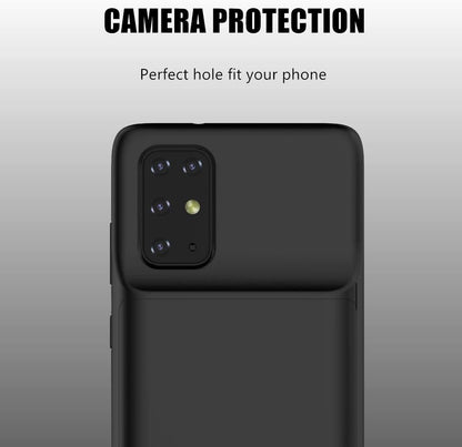 Battery Case for Samsung Galaxy S20 Ultra/S20+/S20/Note10 Plus/Note10/S10 Plus/Note9/Note8/S9 Plus/S8 Plus/S7 edge , Portable Charging Case Rechargeable External Battery Pack Extended Battery Protective Charger Case