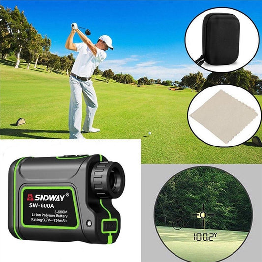 Golf Range Finder 656Yards, USB Rechargeable Rangefinder with Flag Pole Lock Range Speed Scan Mode for Hunting Golf Course Hiking Climbing, Compact Laser Rangefinder Easy to Use for Outdoor [<lun>]