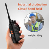 Rechargeable Long Range Two-Way Radios with Earpiece 2-4 Pack UHF 400-470Mhz Walkie Talkies Li-ion Battery and Charger Included