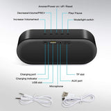 HiFi Bluetooth 4.1 LED Speaker Strong Bass Support SD Card Outdoor Portable Subwoofer Music Player