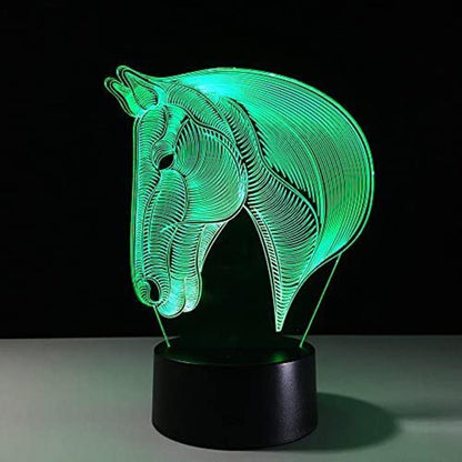 2020  Exquisite Creative 3D Lamp Acrylic Optical Illusion Visual Led Night Light 7 Colors for Home Decor