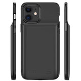2020 Latest Battery Case for iPhone 12mini/ 12Pro / 12 / 12Pro Max,Portable Protective Charging Case Compatible with iPhone 12 Pro (6.1 inch) Rechargeable Extended Battery Charger Case (Black)