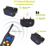 Shock Collar for Dogs, Dog Training Collar, Rechargeable Waterproof 2000ft Control Dog Shock Collar with Remote, Beep Vibration Shock for Small Medium Large Dogs