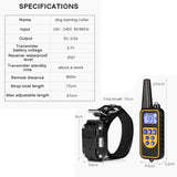 Remote Dog Training Collar Rechargeable and Rainproof 800M LCD Electric Pet Dog Shock Collar with Beep Vibration and Shock Electronic Collar belt for 1-3 Dogs Trainer (1-3 PCS Receiver)