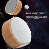 Portable Wood Grain Mini Speaker Bluetooth Wireless Super Bass Subwoofer 10m Distance Bluetooth Control