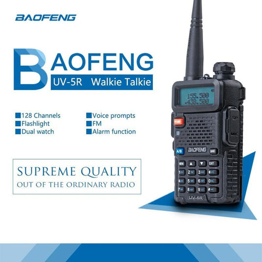 2021 New BAOFENG UV-5R Dual Band UHF/VHF Two Way Ham FM Radio+Speaker Mic Walkie Talkie [<lun>]