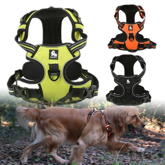 New Dog Harness - No-Pull Adjustable Reflective Vest Easy Step-in Outdoor Harness for Small Medium Large Dog - Walking Hiking and Training
