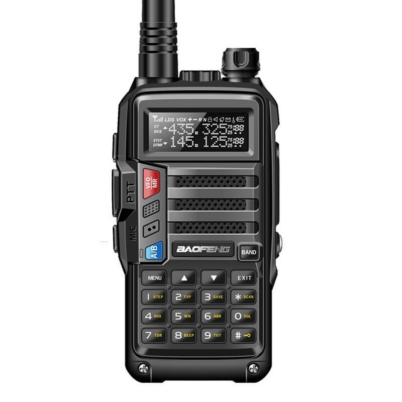 NEW BaoFeng UV-S9 Plus Powerful Walkie Talkie CB Radio Transceiver 8W 10km Long Range Portable Radio for Hunt Forest City Upgrade S9 with Usb Charger [<lun>]