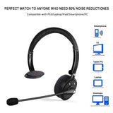 Pro Trucker Bluetooth Headset Cell Phone Headset with Microphone, Office Wireless Headset, Over the Head Earpiece, On Ear Car