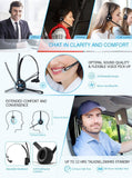 Bluetooth headset wireless headset, a combination of a single headset and microphone charging base, for PC, Laptop, Truck Driver, Office, Call Center, Skype [&lt;lun&gt;]