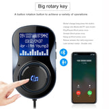 Bluetooth FM Transmitter, Bluetooth Car Kit Speaker,Safe Driving with One Key Control [&lt;lun&gt;]