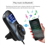 Bluetooth FM Transmitter, Bluetooth Car Kit Speaker,Safe Driving with One Key Control [&lt;lun&gt;]