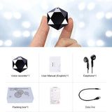 Smart Noise Reduction 8GB/16GB/32GB Mini Pendant Sound Control MP3 Player Voice Recorder Forensics Pen (Black)