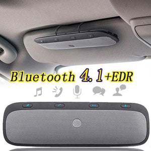 Multifunctional Hands Free Bluetooth Car Kit Music Speaker Vehicle Speakerphone Sunscreen Shade For Smartphone