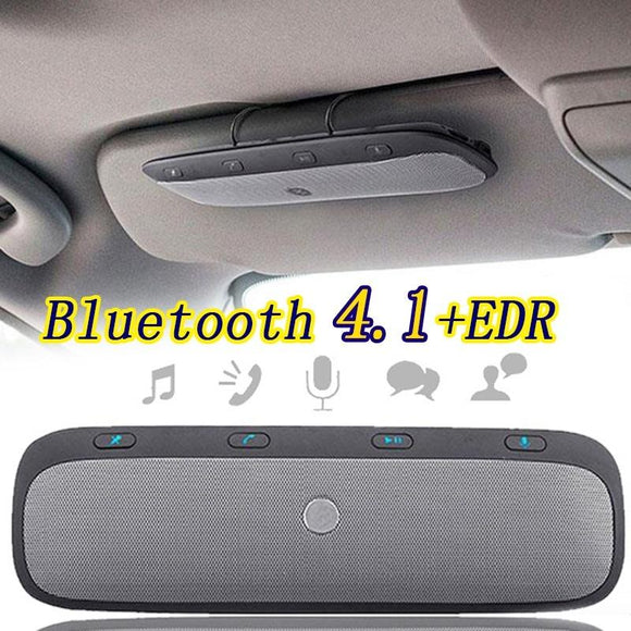Multifunctional Hands Free Bluetooth Car Kit Music Speaker Vehicle Speakerphone Sunscreen Shade For Smartphone