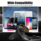 Bluetooth Car FM Transmitter,Wireless Radio Adapter Car Kit Music Control,Hands-Free Calling 1.44&quot; Display with 2 USB Car Charge Port Built-in Mic Smart Mp3 Player TF Card Input/Output