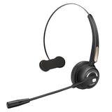 Office Headset with Microphone,12hrs Talking Time Trucker Wireless Bluetooth Headphones, Noise Cancelling Headset for Cell Phone,Computer,Call Center,Study Online