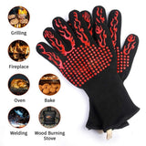 BBQ Gloves 1472℉ Extreme Heat Resistant Grill Gloves Insulated Oven Mitts with L5 Cut Resistant for Cooking, Baking,Cutting, Welding, Smoker Fireplace