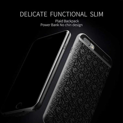 Slim Silicone Battery Case for iPhone 8/7/6S/6/8 Plus / 7 Plus / 6S Plus/6 Plus, 2500mAh/3700mAh Portable Charging Case External Rechargeable Charger Case Juice Pack Protective Power Case for iPhone