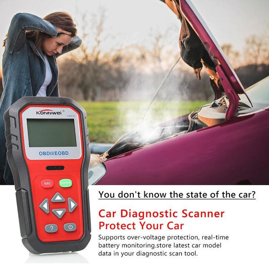 2021 New! OBD2 Scanner Code Reader KW818 Universal OBDII Vehicle Engine Diagnostic Codes Reader Full OBD/EOBD Function Scan Tool Check