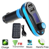 Bluetooth FM Transmitter, Wireless Radio Adapter Hands-Free Car Kit wit Dual USB Ports,TF Card Mp3 Player