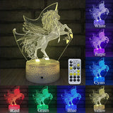 Colorful 3D Light Touch Switch LED Lights Fade Visual Illusion Lamps Table Lamps
