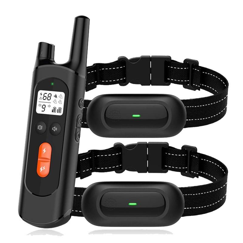 Dog Training Collar - Rechargeable Shock Collars for Dogs with Remote, 3 Training Modes, Beep, Vibration and Shock, 100% Waterproof Collar, 1600Ft Remote Range, 0~99 Shock Levels Dog Training Set
