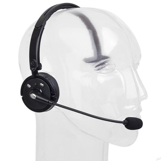 Pro Trucker Bluetooth Headset/Cell Phone Headset with Microphone, Office Wireless Headset, Over the Head Earpiece, On Ear Car Bluetooth Headphones for Cell Phone, Skype, Truck Driver, Call Center [<lun>]