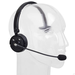 Pro Trucker Bluetooth Headset/Cell Phone Headset with Microphone, Office Wireless Headset, Over the Head Earpiece, On Ear Car Bluetooth Headphones for Cell Phone, Skype, Truck Driver, Call Center [&lt;lun&gt;]