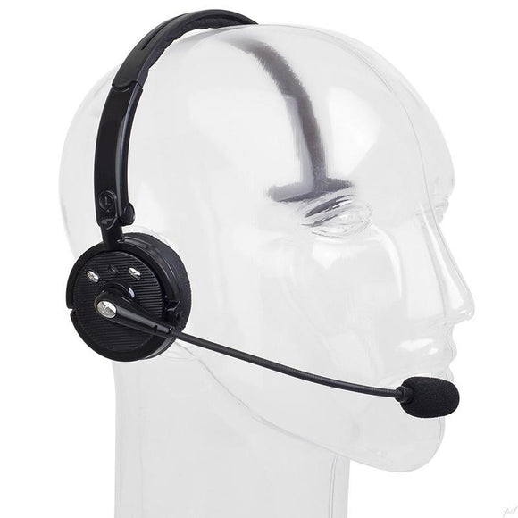 Pro Trucker Bluetooth Headset/Cell Phone Headset with Microphone, Office Wireless Headset, Over the Head Earpiece, On Ear Car Bluetooth Headphones for Cell Phone, Skype, Truck Driver, Call Center [<lun>]