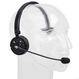 Pro Trucker Bluetooth Headset/Cell Phone Headset with Microphone, Office Wireless Headset, Over the Head Earpiece, On Ear Car Bluetooth Headphones for Cell Phone, Skype, Truck Driver, Call Center [&lt;lun&gt;]