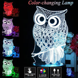 2020  Exquisite Colorful 3D Light Touch LED Lights Fade Visual Illusion Lamps Table Lamps