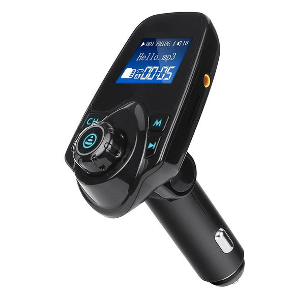 New Bluetooth FM Transmitter Receiver Radio Adapter Car Kit With 5V 2.1A USB Car Charger MP3 Player Support TF Card USB Flash Drive [<lun>]