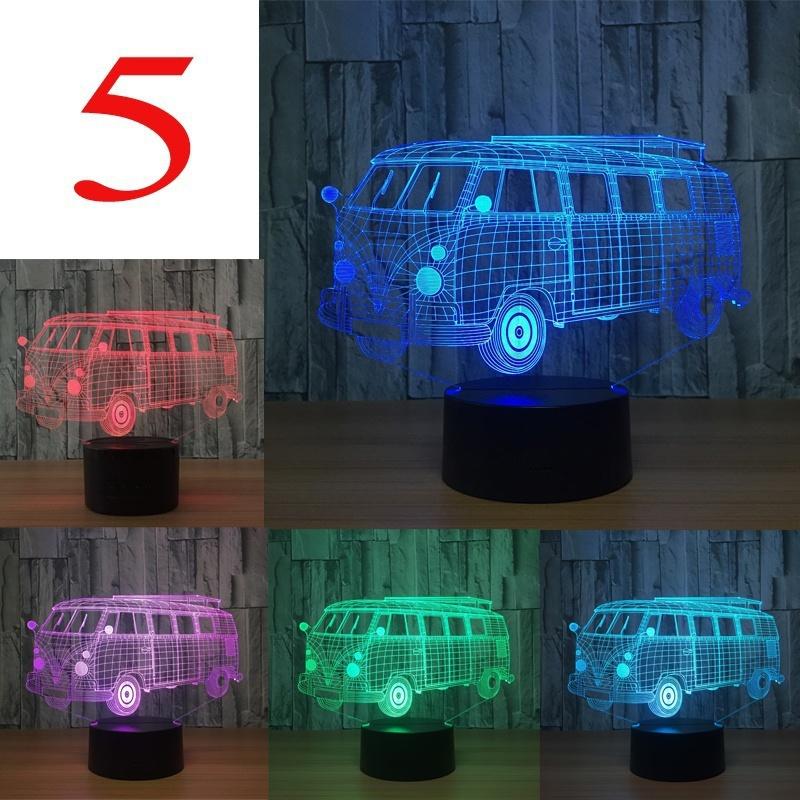 3D Lamp LED Table Switch Touch Remote Night Light Man Boys Birthday Decor Gifts