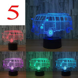 3D Lamp LED Table Switch Touch Remote Night Light Man Boys Birthday Decor Gifts